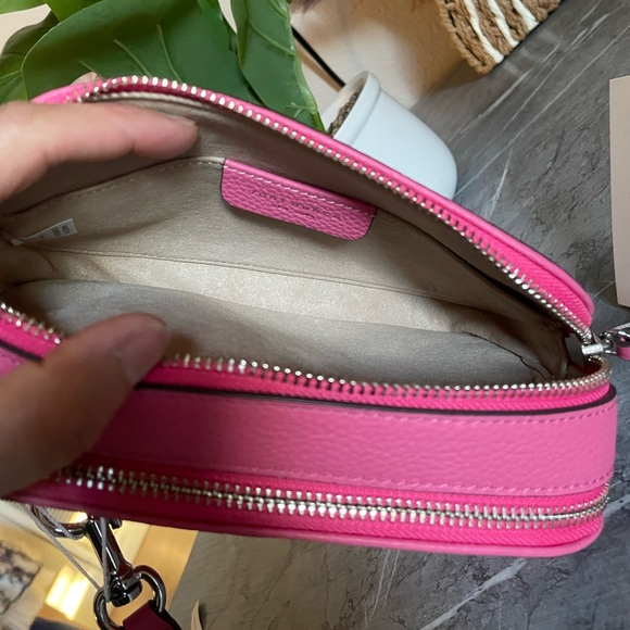 NWT , tory burch mini miller crossbody. Bag 145667 pink love - Picture 7 of 16